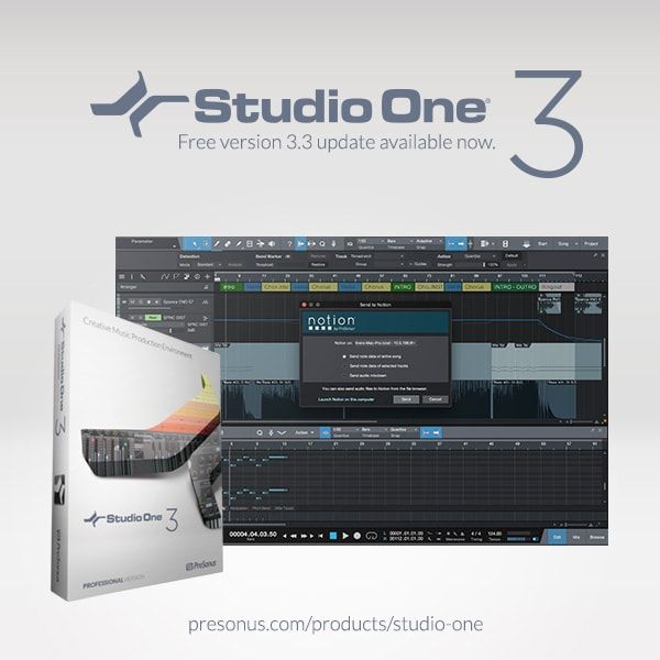 Программное обеспечение PreSonus Studio One 3.3