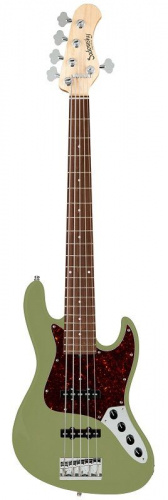 Бас-гитара SADOWSKY MetroLine 21-Fret Vintage J/J Bass, Alder, 5-String (Solid Sage Green Metallic Satin) - JCS.UA