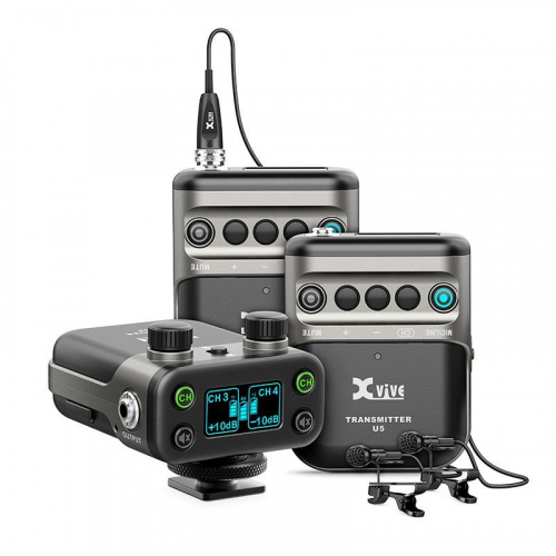 Бездротова система з петличними мікрофонами XVIVE U5T2 Wireless Audio for Video System - JCS.UA