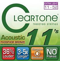 Струны для акустической гитары CLEARTONE 7411 ACOUSTIC PHOSPHOR BRONZE EXTRA LIGHT (11-52) - JCS.UA