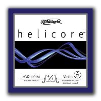 Струни для скрипки D'ADDARIO H312 4/4M HELICORE VIOLIN SINGLE A STRING 4/4 Scale Medium Tension - JCS.UA