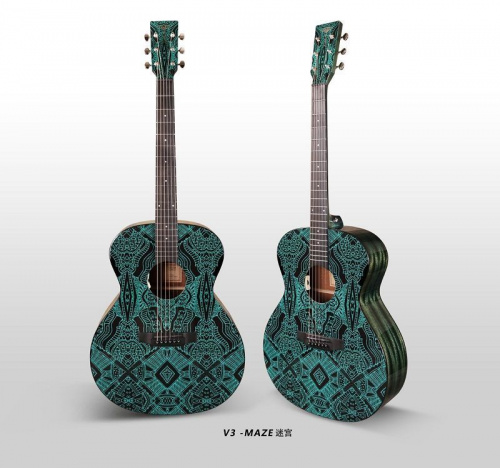 Электроакустическая гитара Tyma V-3 Maze - JCS.UA фото 3