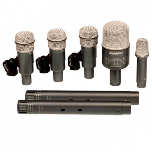 Микрофонный комплект для барабанов SUPERLUX DRKB5C2MKII - JCS.UA