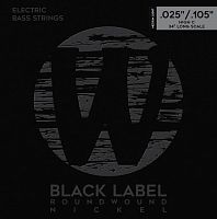 Струны WARWICK 41311 Black Label, Nickel-Plated, Medium Light 5-String High C (25-105) - JCS.UA
