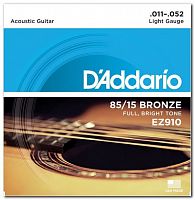 Струни D'ADDARIO EZ910 85/15 BRONZE LIGHT (11-52) - JCS.UA