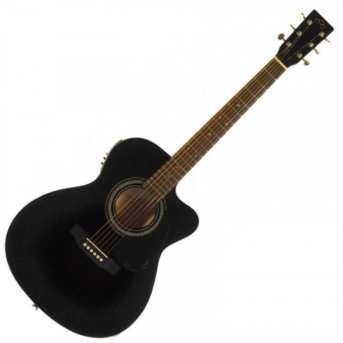 Електроакустична гітара SX OM160CE / BK - JCS.UA фото 2