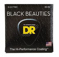 Cтруны DR STRINGS BKE-10/52 BLACK BEAUTIES ELECTRIC - BIG HEAVY (10-52) - JCS.UA