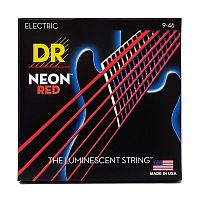 Струни DR STRINGS NRE-9/46 NEON RED ELECTRIC - LIGHT HEAVY (9-46) - JCS.UA
