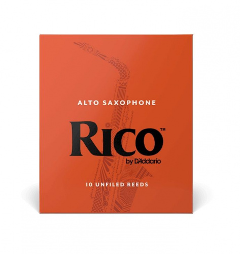 Трость для альт саксофона D'ADDARIO RJA1020 Rico - Alto Sax # 2.0 - 10 Pack - JCS.UA фото 2