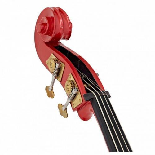 Контрабас STENTOR 1950LCRD Harlequin Rockabilly Double Bass 3/4 (Red) - JCS.UA фото 4