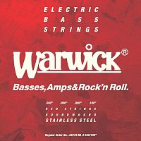 Струни WARWICK 42210 RED Stainless Steel Medium Light 4-String (40-100) - JCS.UA