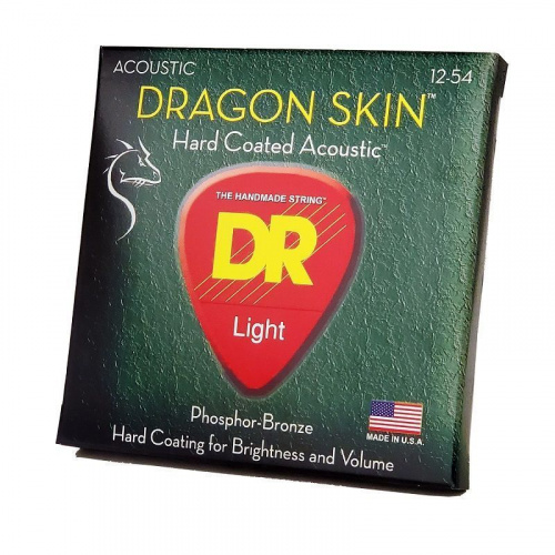 Струни DR STRINGS DSA-12 DRAGON SKIN ACOUSTIC - LIGHT (12-54) - JCS.UA фото 2
