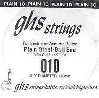 Струна для електрогітари GHS STRINGS 010 SINGLE PLAIN BALLEND - JCS.UA