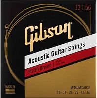 Струни для акустичних гітар GIBSON SAG-BRW13 80/20 BRONZE ACOUSTIC GUITAR STRINGS MEDIUM - JCS.UA