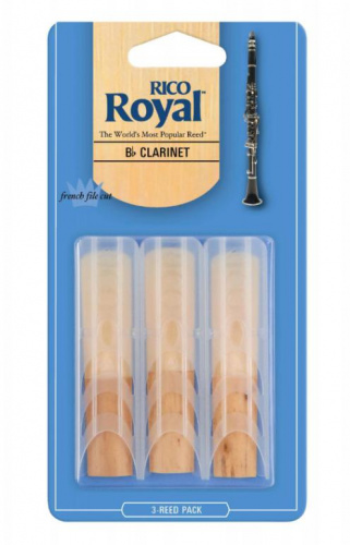 Трости для кларнета RICO Royal - Bb Clarinet #1.5 - 3-Pack - JCS.UA