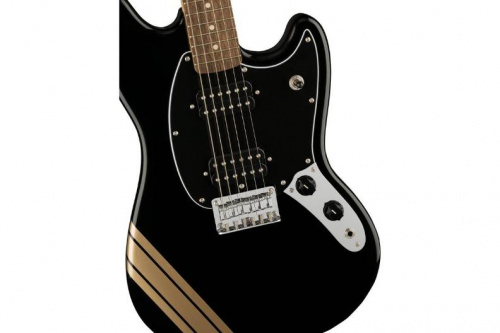 Электрогитара SQUIER by FENDER BULLET MUSTANG FSR HH BLACK w/COMPETITION STRIPES - JCS.UA фото 4