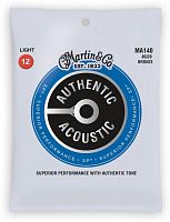 Струни MARTIN MA140 Authentic Acoustic SP 80/20 Bronze Light (12-54) - JCS.UA