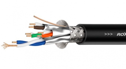 Гнучкий кабель категорії Roxtone C6AP, 4x2х0.22 кв. мм, вн. діаметр 8 мм, 100 м - JCS.UA