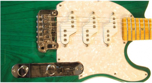 Електрогітара G & L ASAT Z3 (Clear Forest Green, maple, 3-ply Pearl). № CLF45565 - JCS.UA фото 4