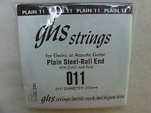 Струна для акустичної гітари GHS STRINGS 011 SINGLE PLAIN BALLEND - JCS.UA