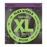 Струни D'ADDARIO EFX165 XL PRO STEELS REG LIGHT TOP / MED BOTTOM (45-105) - JCS.UA