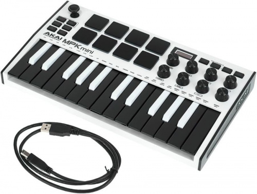 MIDI-клавиатура AKAI MPK MINI MK3 White - JCS.UA фото 7