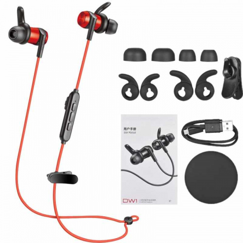 Наушники Takstar DW1-RED In-ear Bluetooth Sport Headphone, красные - JCS.UA фото 3