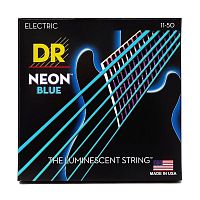 Струни DR STRINGS NBE-11 NEON BLUE ELECTRIC - HEAVY (11-50) - JCS.UA