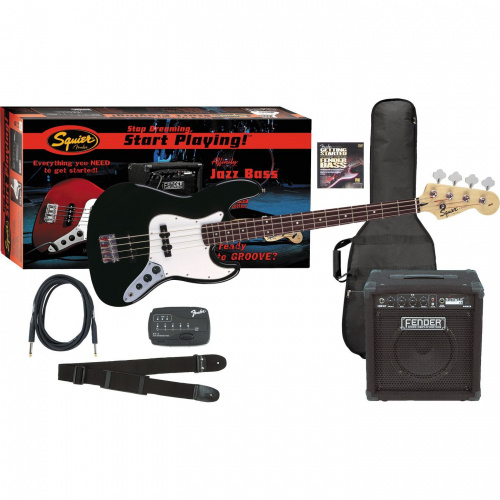 Бас-гитарный набор Fender Squier Affinity J-Bass&Rumble 15 AMP BLK - JCS.UA