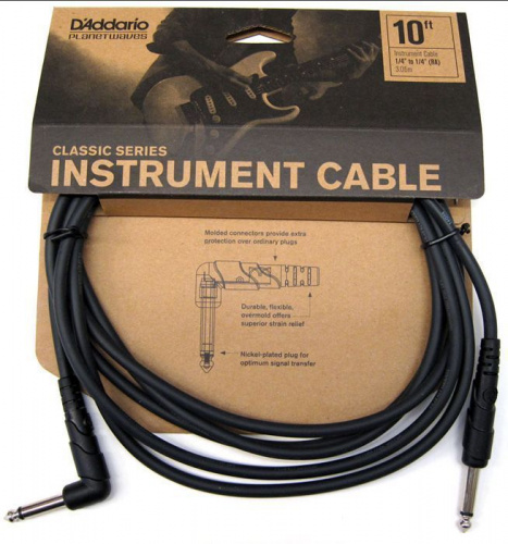 Инструментальный кабель D'ADDARIO PW-CGTRA-10 Classic Series Instrument Cable (3m) - JCS.UA фото 5
