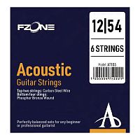 Струни для акустичної гітари FZONE AT105 ACOUSTIC PHOSPHOR BRONZE (12-54) - JCS.UA