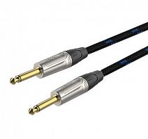 Готовый инструментальный кабель Roxtone TGJJ300L1, 1x0.22 кв.мм, вн.диаметр 6,5 мм, 1 м - JCS.UA