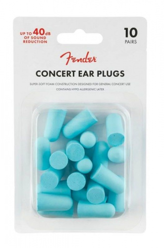 Беруши FENDER CONCERT EAR PLUGS (10 PAIR) DAPHNE BLUE - JCS.UA фото 2