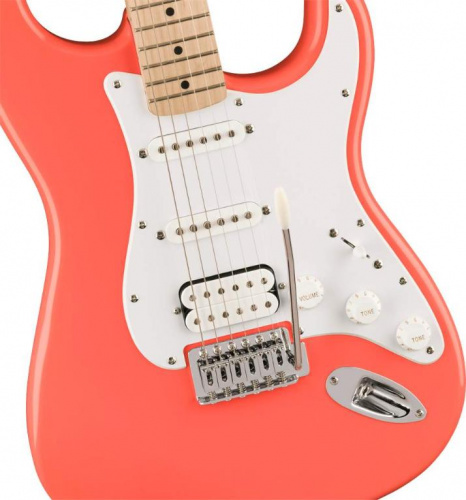 Електрогітара SQUIER BY FENDER SONIC STRATOCASTER HSS MN TAHITY CORAL - JCS.UA фото 3