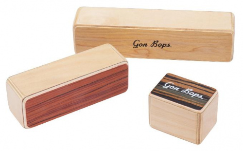 Набір з трьох дерев'яних шейкерів GON BOPS FSPWSH3 Fiesta Wood Shakers - JCS.UA фото 2