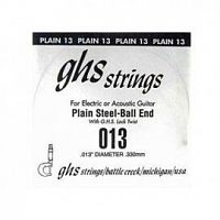 Струна для акустической гитары GHS STRINGS 013 SINGLE PLAIN BALLEND - JCS.UA