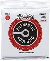 Струны MARTIN MA140T Authentic Acoustic Lifespan 2.0 80/20 Bronze Light (12-54) - JCS.UA