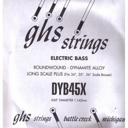 Струна для бас-гітари GHS STRINGS DYB45X - JCS.UA