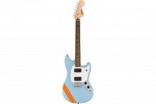Електрогітара SQUIER by FENDER BULLET MUSTANG FSR HH DAPHNE BLUE w/COMPETITION STRIPES - JCS.UA