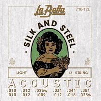 Струни для 12-ти струнної акустичної гітари La Bella 710-12L Light Tension - JCS.UA