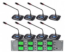 Беспроводная конференционная микрофонная система Emiter-S TA-806C - JCS.UA