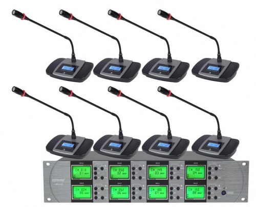 Беспроводная конференционная микрофонная система Emiter-S TA-806C - JCS.UA