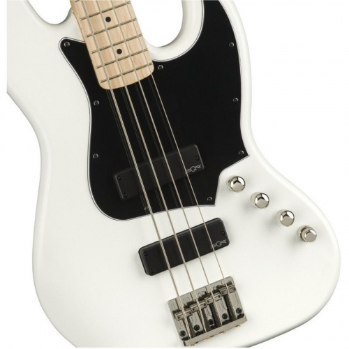Бас-гітара SQUIER by FENDER CONTEMPORARY ACTIVE J-BASS HH MN FLAT WHITE - JCS.UA фото 2