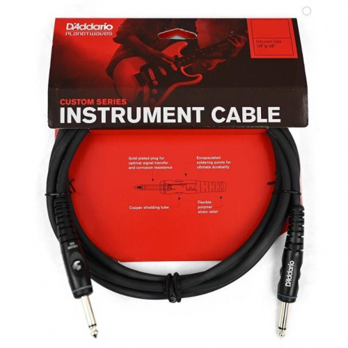 Инструментальный кабель DADDARIO PW-G-10 Custom Series Instrument Cable (3m) - JCS.UA фото 5