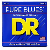 Струни DR STRINGS PB5-130 PURE BLUES BASS - MEDIUM - 5-STRING (45-130) - JCS.UA