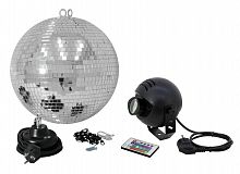 Зеркальный шар Eurolite Mirror Ball Set 30cm with LED Spot - JCS.UA