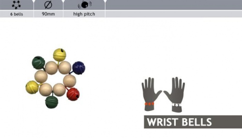Перкуссионный браслет Rohema Wristbell 6 Colorful Bells - JCS.UA фото 2