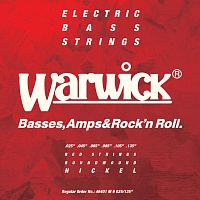 Струны WARWICK 46401 RED Nickel Plated Medium 6-String (25-135) - JCS.UA