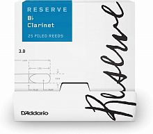 Тростини для кларнета D'Addario DCR0130-B25 Reserve Bb Clarinet # 3.0 - 25 Pack - JCS.UA