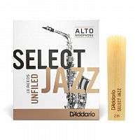 Трость для альт саксофона D'ADDARIO RRS10ASX2M Select Jazz - Alto Sax Unfiled 2M (1шт) - JCS.UA
